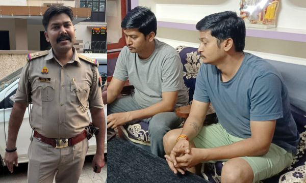 BJP leader's sons beaten up by police inspector