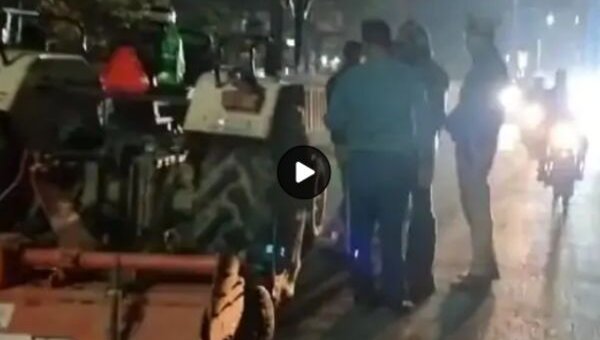 Basti News Three bike riders trapped in rotavator, one's leg cut off, two seriously injured, accident in race to overtake